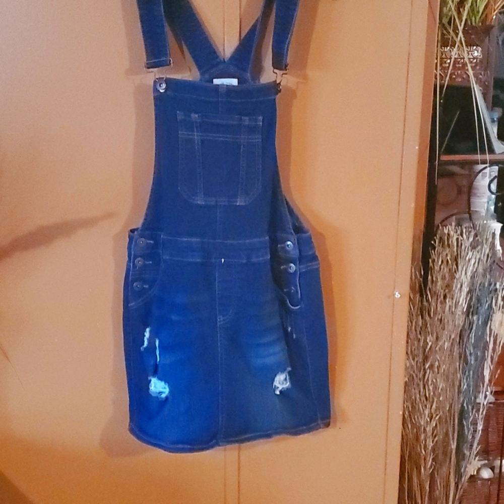 Jean Skirt Overalls